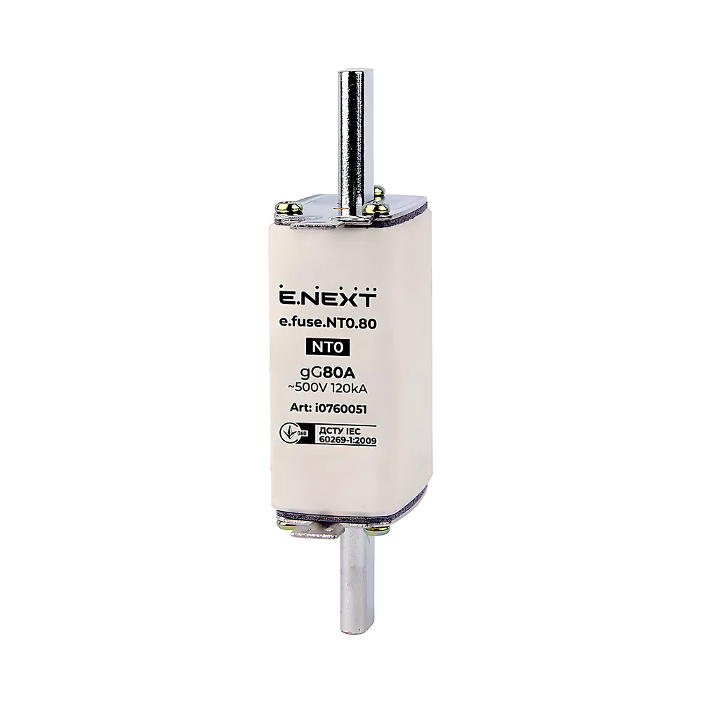 Запобіжник плавкий e.fuse.NT0.80 габарит 0 80 А E.NEXT i0760051