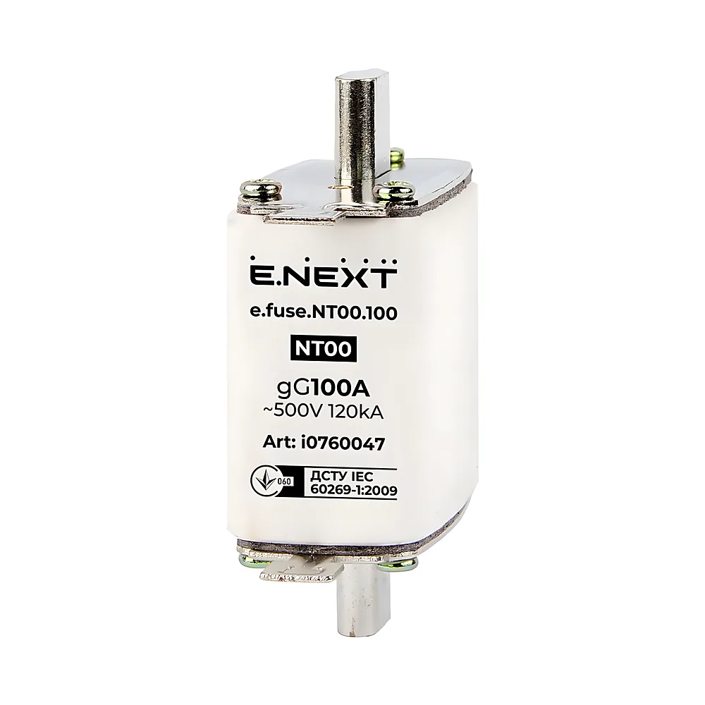 Запобіжник плавкий e.fuse.NT00.100 габарит 00 100 А E.NEXT i0760047