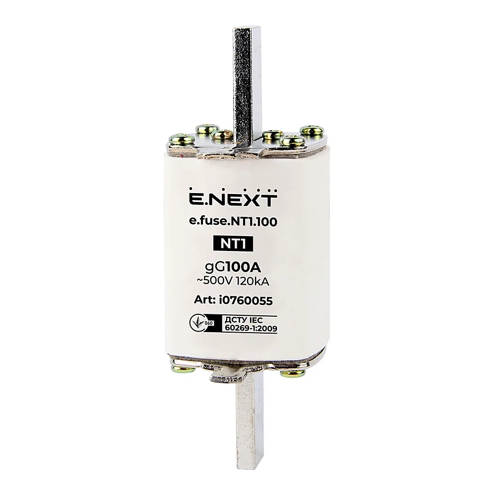 Запобіжник плавкий E.NEXT e.fuse.NT1.100 габарит 1 100A i0760055