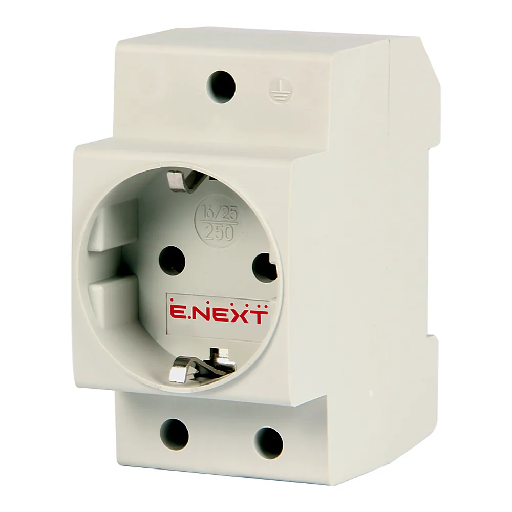 Розетка E.NEXT e.socket.pro.din.tms 230 В з/к s004002