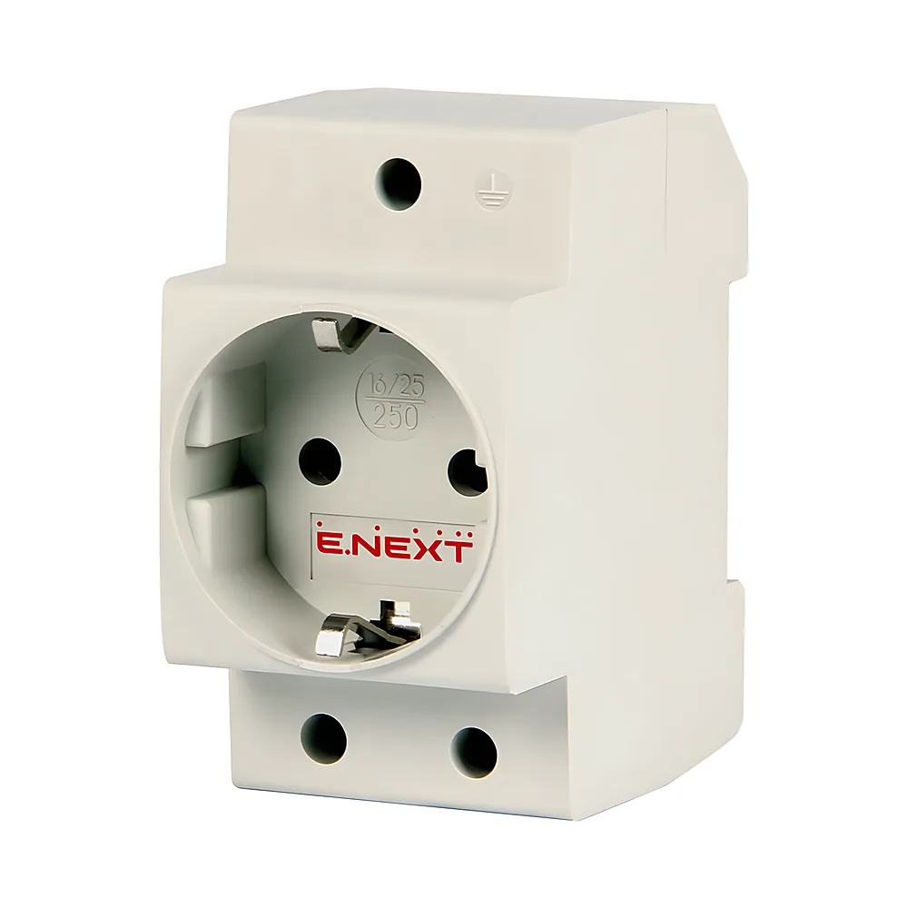 Розетка e.socket.pro.din.tms 230 В з заземленням E.NEXT s004002
