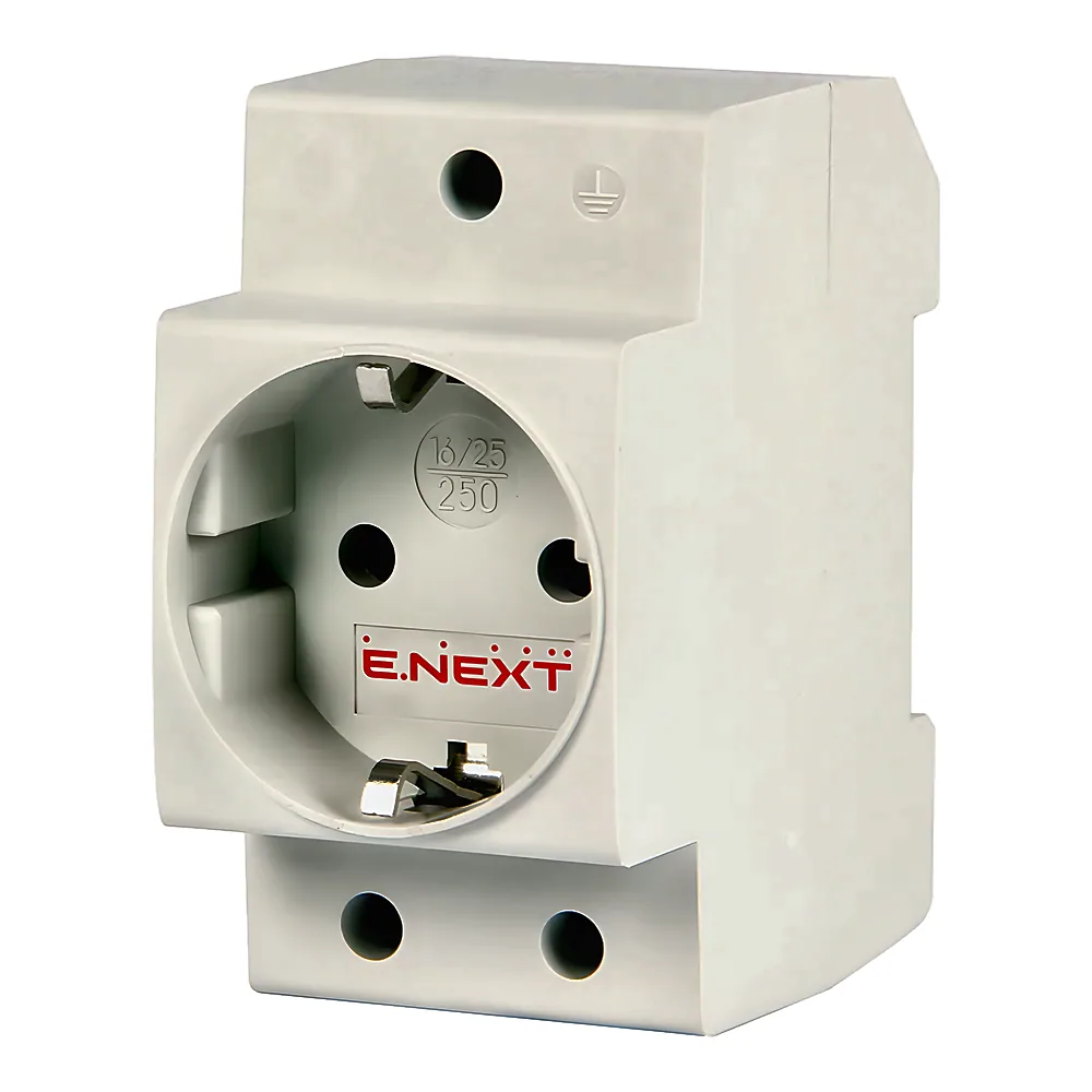 Розетка e.socket.pro.din.tms 230 В з заземленням E.NEXT s004002
