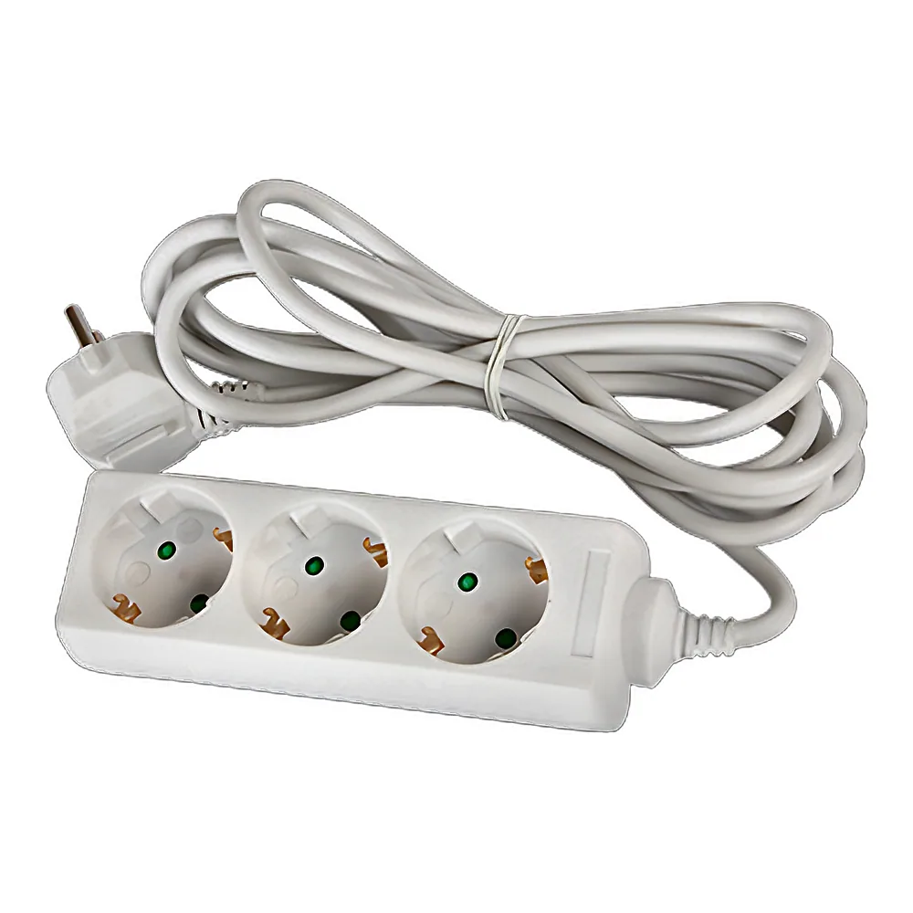 Подовжувач e.es.3.5.z.b 3 гнізда 5 м з заземленням baby protect E.NEXT s042005