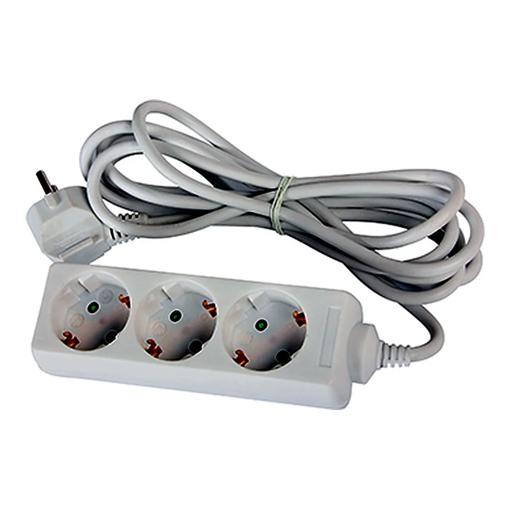 Подовжувач E.NEXT e.es.3.7.z.b 3 гнізда 7 м з з/к baby protect s042123