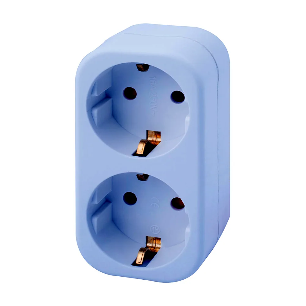 Трійник E.NEXT e.socket.002.16.3 2 гнізда 2P+PE 16A s9100054