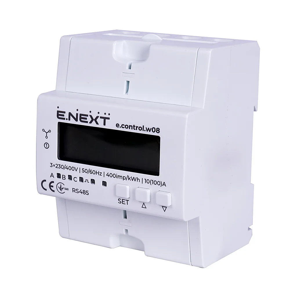 Лічильник E.NEXT e.control.w08 10(100)А електронний 1.0 RS485 i0310038