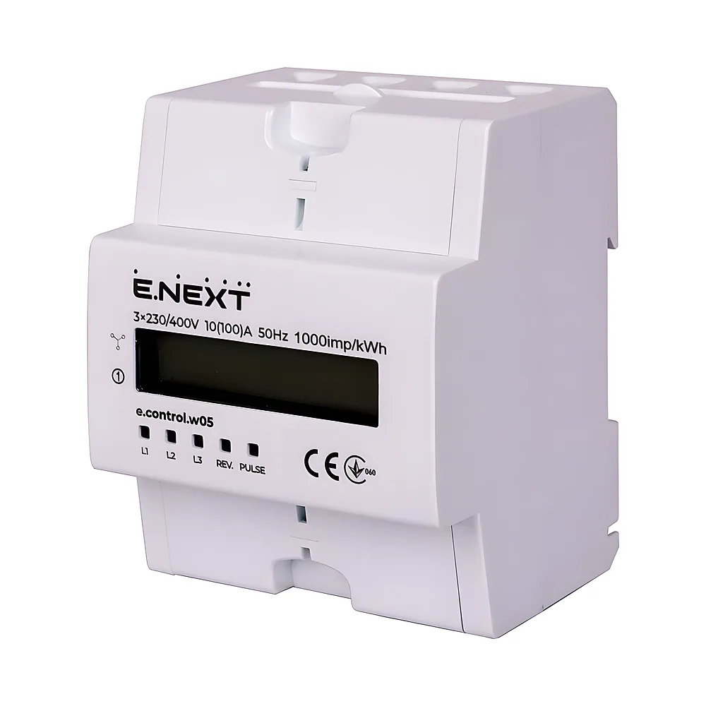 Лічильник e.control.w05 5(100) А клас 1 трифазний E.NEXT i0310032