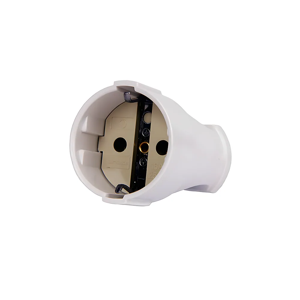 Розетка переносна e.socket.003.16.white біла з заземленням 16 А E.NEXT p017003