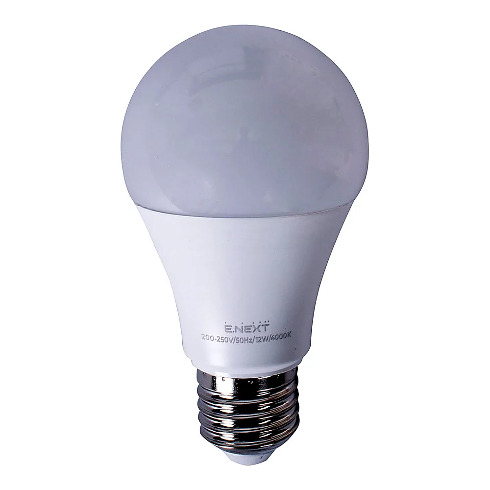 LED-лампа E.NEXT e.LED.lamp.A60.E27.12.4000 12Вт E27 4000К l0650604