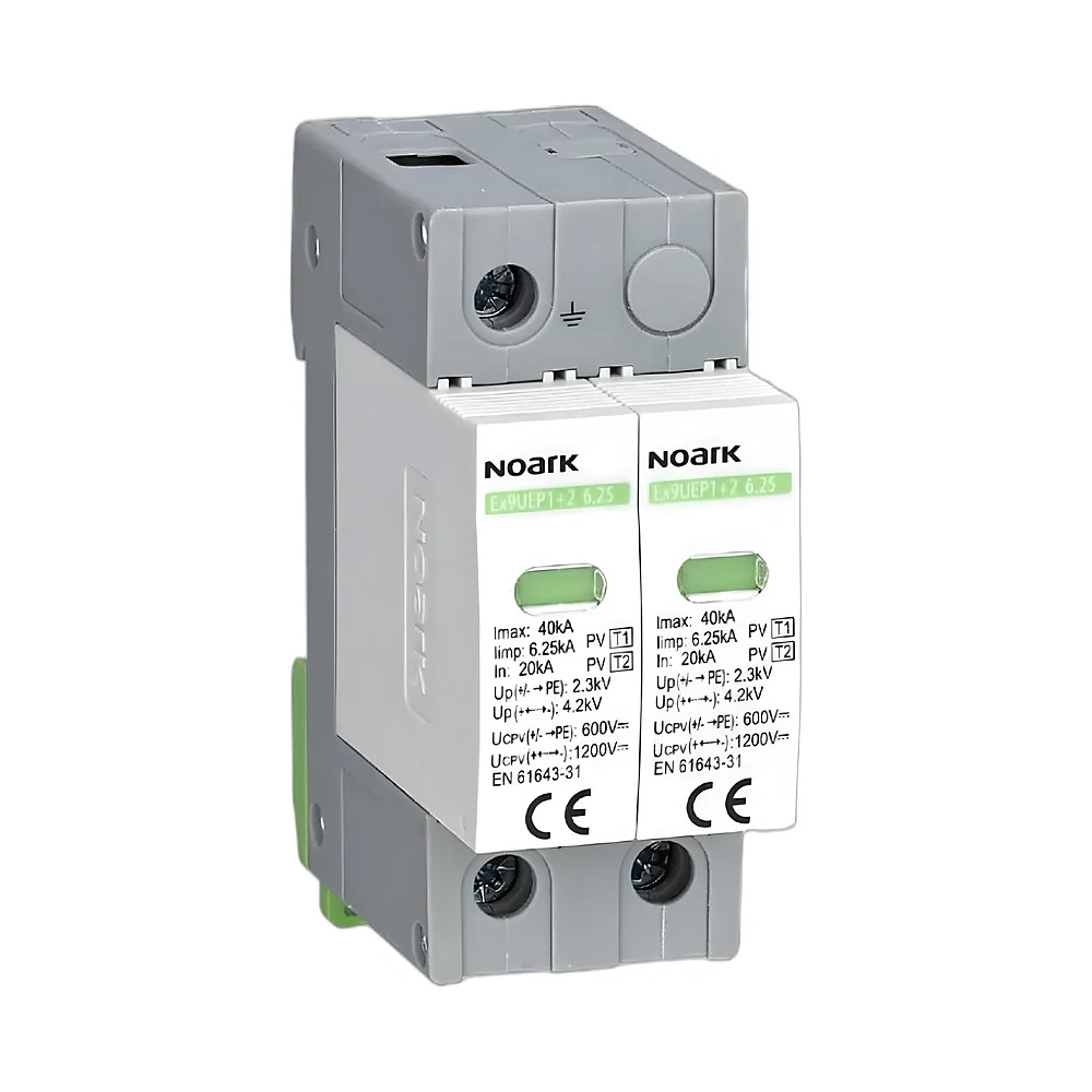 Обмежувач перенапруг Ex9UEP клас I+II 6,25 кА 600 В DC 2 модулі Noark 111747