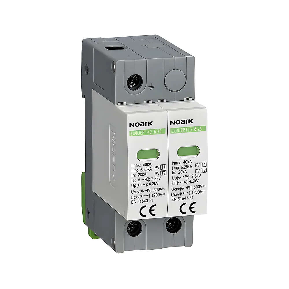 Обмежувач перенапруг Ex9UEP клас I+II 6,25 кА 750 В DC 2 модулі Noark 111750