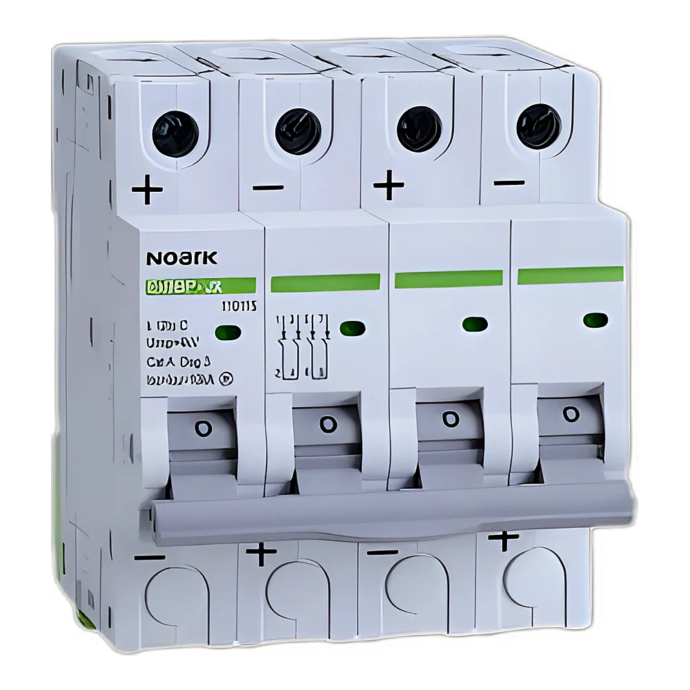 DC Автоматичний вимикач 10 kA, хар-ка C, 20 A, 1000 V DC, 4 полюса, Ex9BP-JX(+) 4P C20, Noark