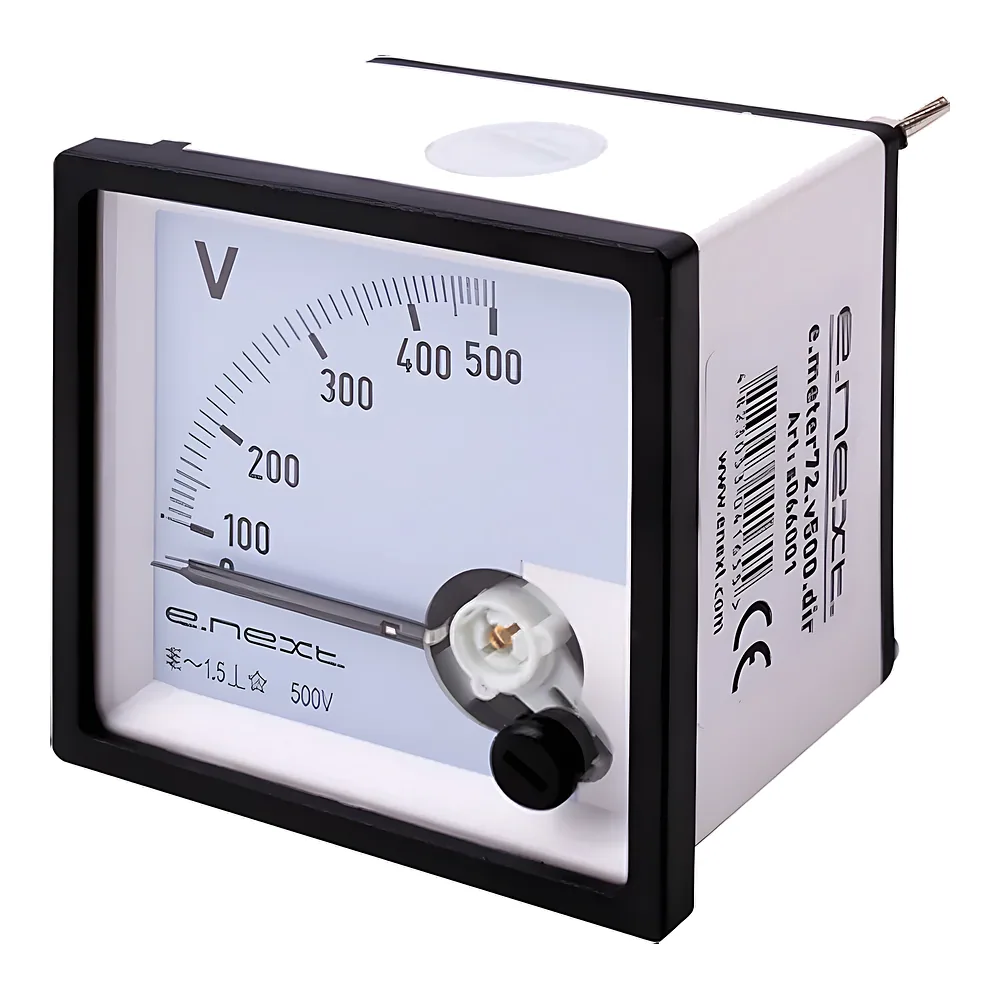 Вольтметр e.meter72.v500.dir AC 500 В 72х72 мм E.NEXT s066001