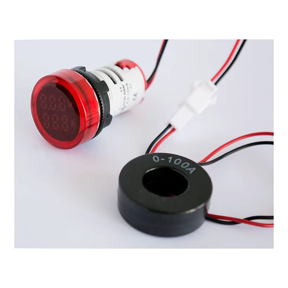 Світлосигнальна арматура E.NEXT e.ad22.va d22 мм 50-500V 0-100A s009039