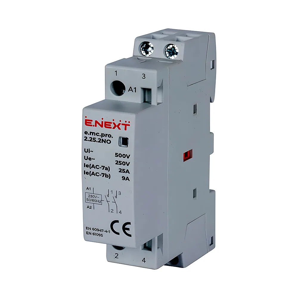 Модульний контактор e.mc.pro.2.25 2P 25 А 2NO 220 В E.NEXT p005201