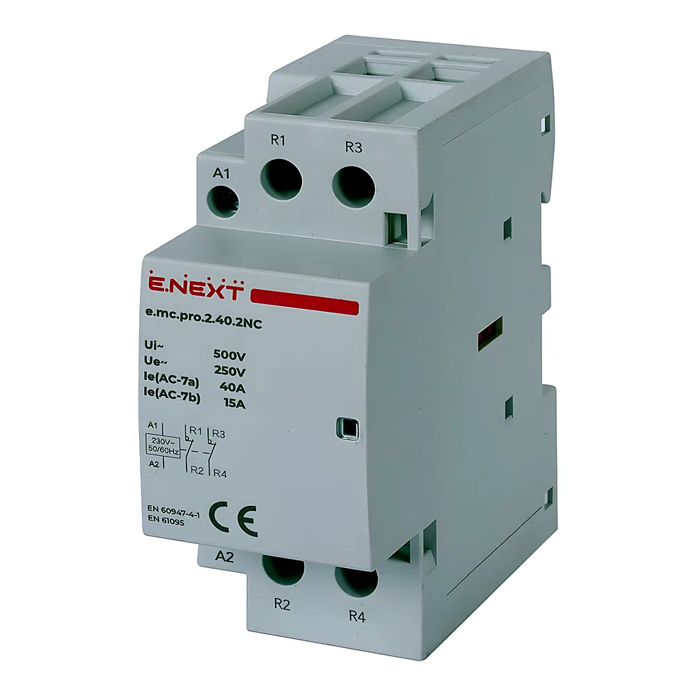 Модульний контактор e.mc.pro.2.40 2P 40 А 2NC 220 В E.NEXT p005227