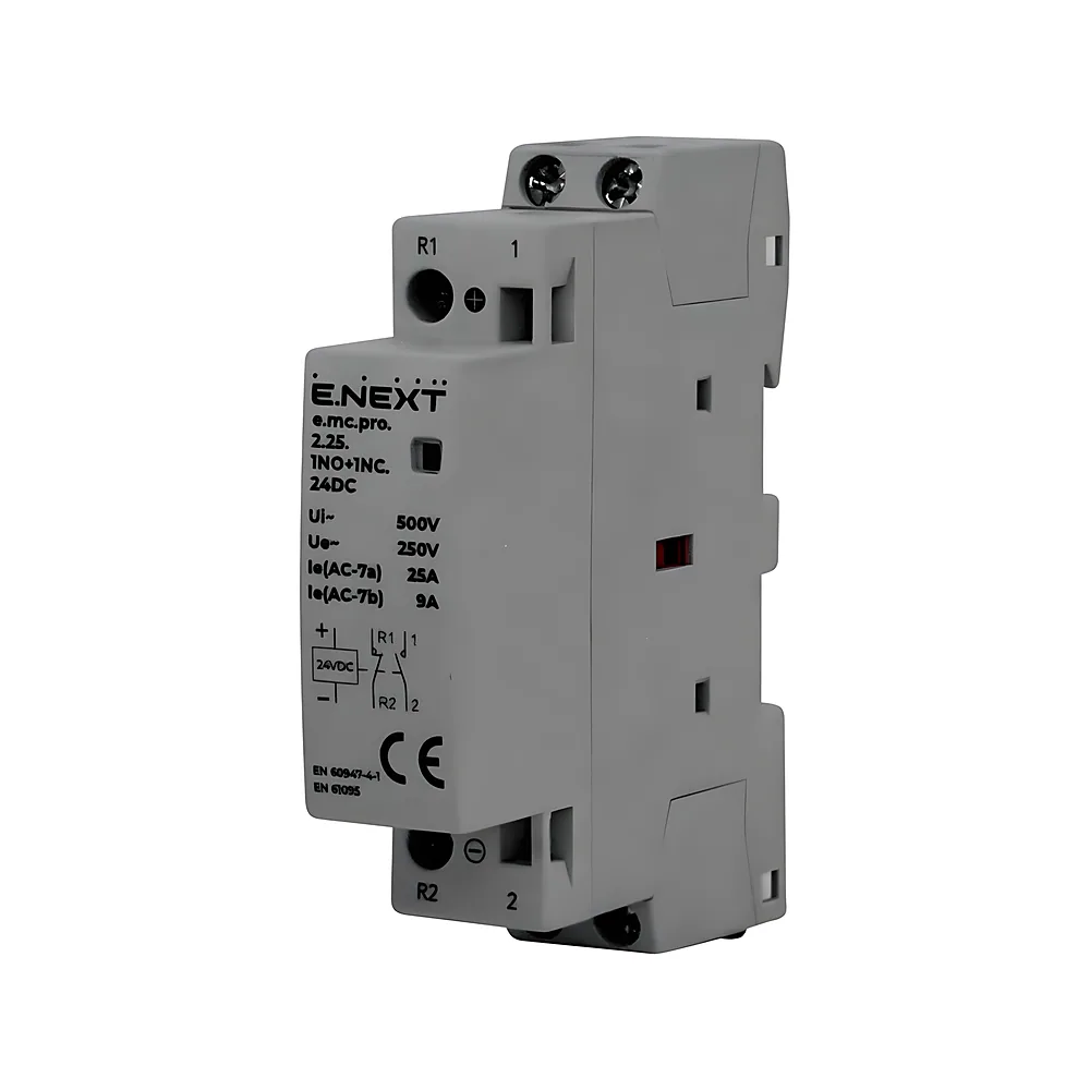 Модульний контактор e.mc.pro.2.25 2P 25 А 1NO+1NC 24 В E.NEXT p005320
