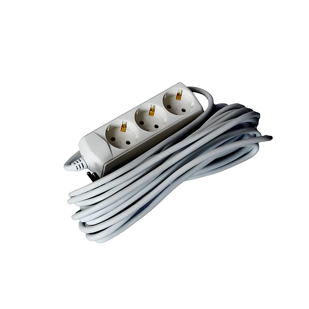 Подовжувач ECO П03 3P 2P+PE 10 А 250 В 7 м UEC WYP10-10-03-07-G-G-U