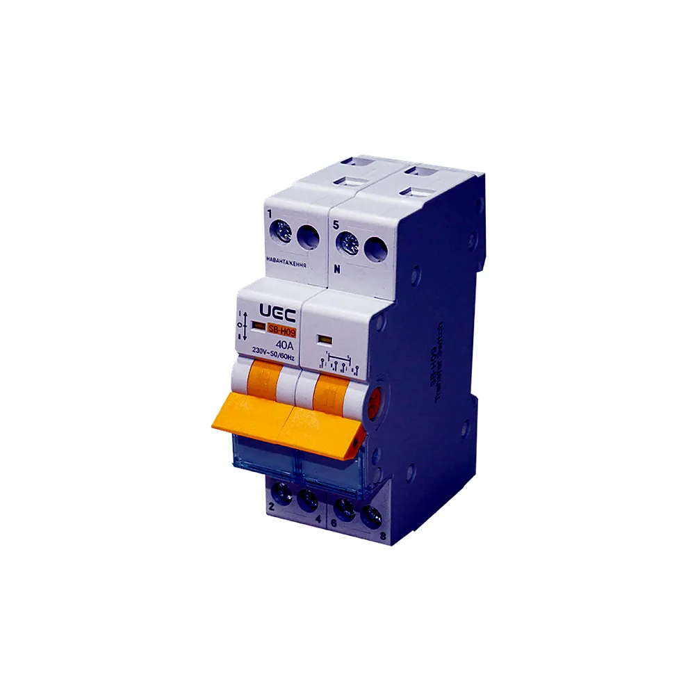 Вимикач-роз'єднувач трипозиційний IEK SB-H09-63 2P 40A MTS-2-040