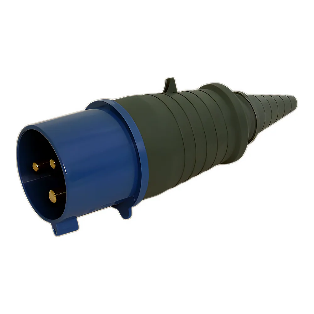 Вилка переносна UEC 023 2Р+РЕ 32A 220V IP44 HPC-P023-032-3-IP44-U