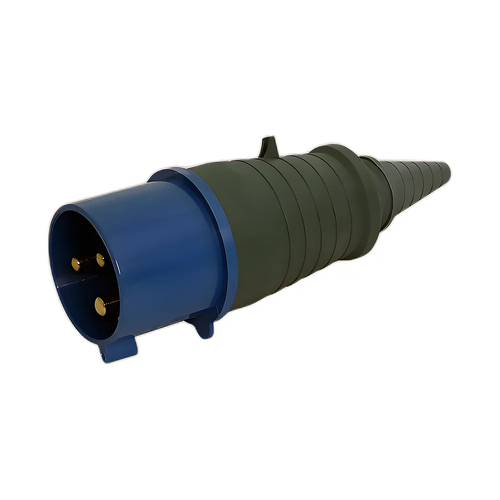 Вилка переносна 023 2P+PE 32 А 220 В IP44 UEC HPC-P023-032-3-IP44-U