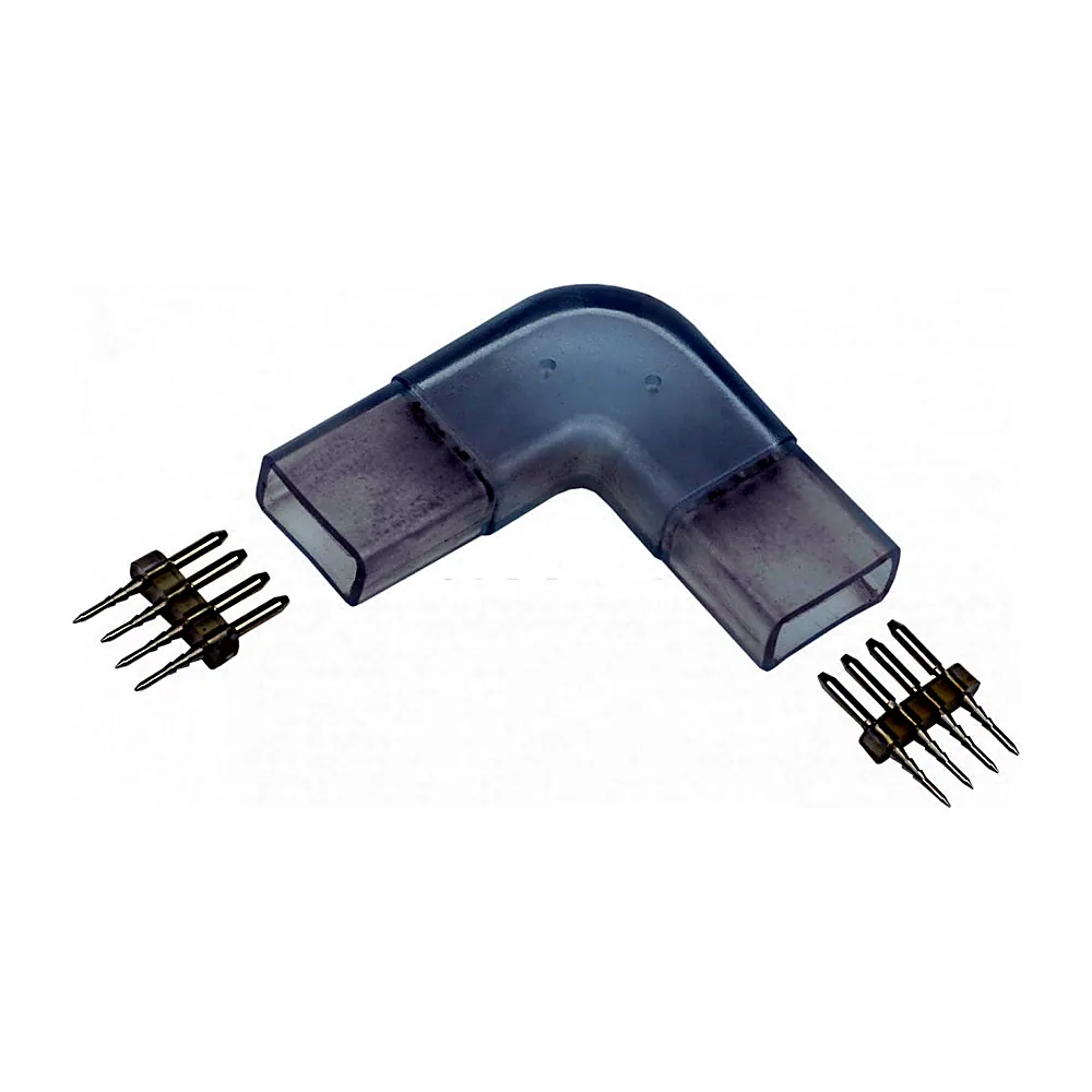 Конектор ALFA RGB 14мм кутовий (раз'єм-раз'єм) 5шт UA IEK