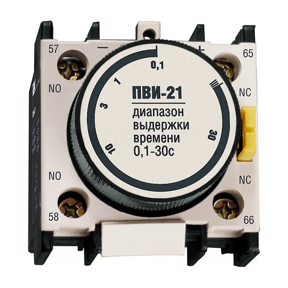 Приставка часу IEK ПВИ-21 0.1-30с 1з+1р KPV20-11-1