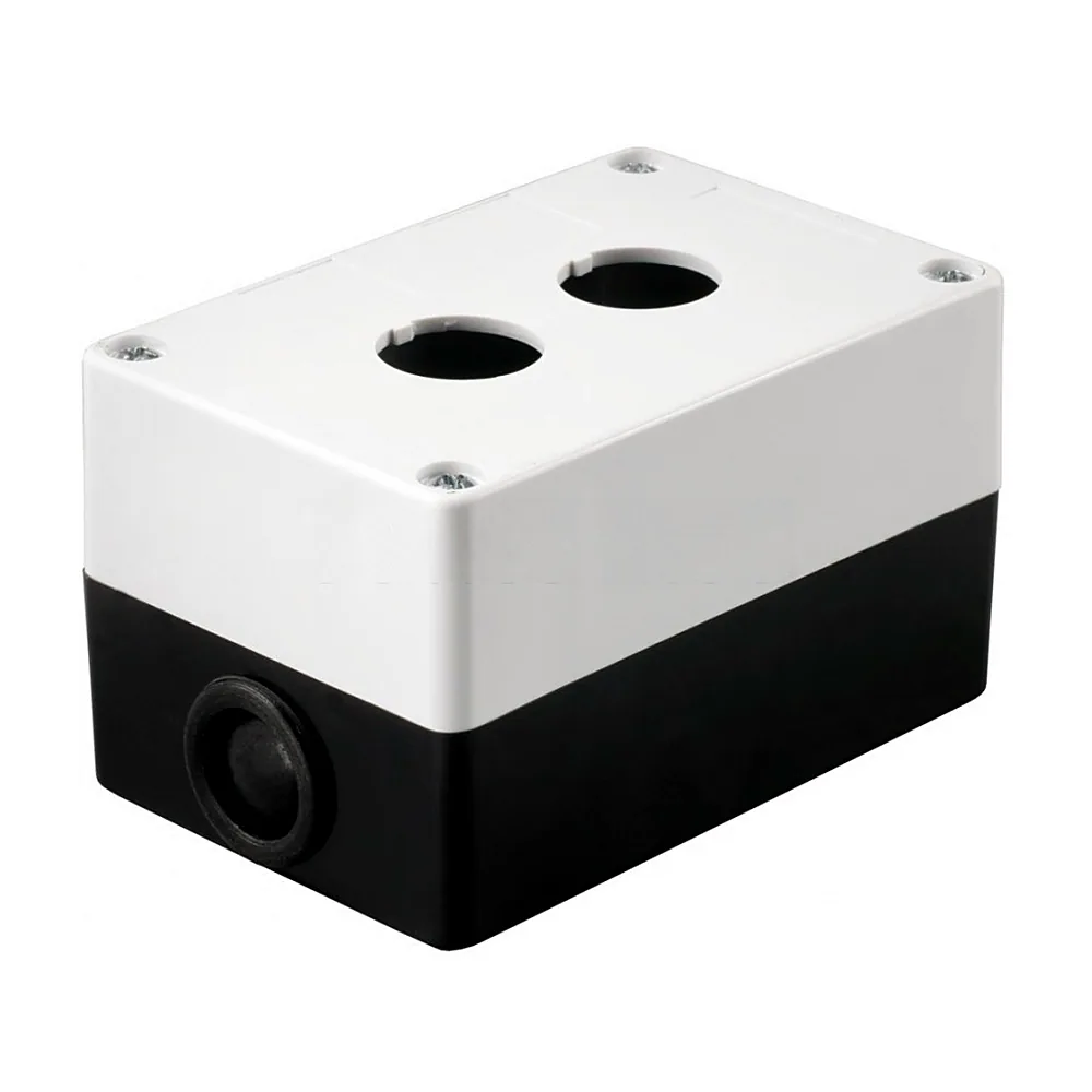 Корпус для поста керування IEK КП102 2 місця білий BKP10-2-K01