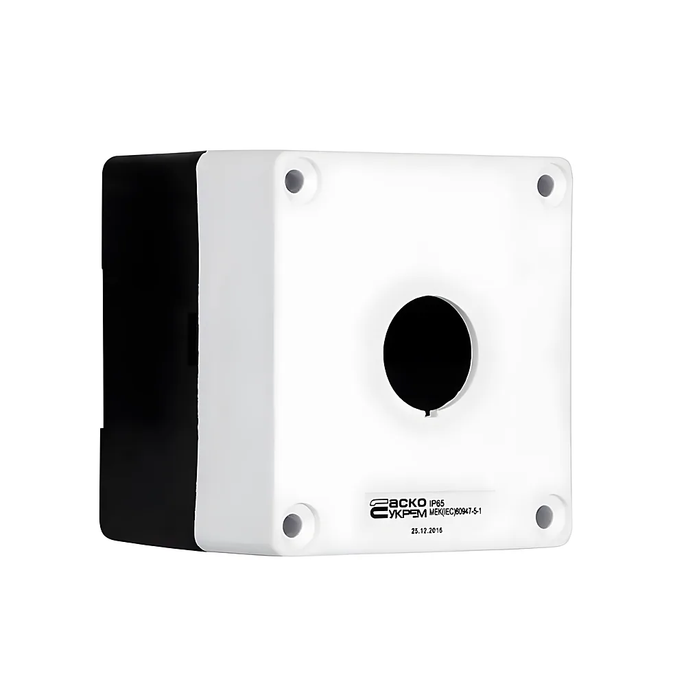 Корпус поста керування КП101 1 місце білий UEC BKP10-1-K01
