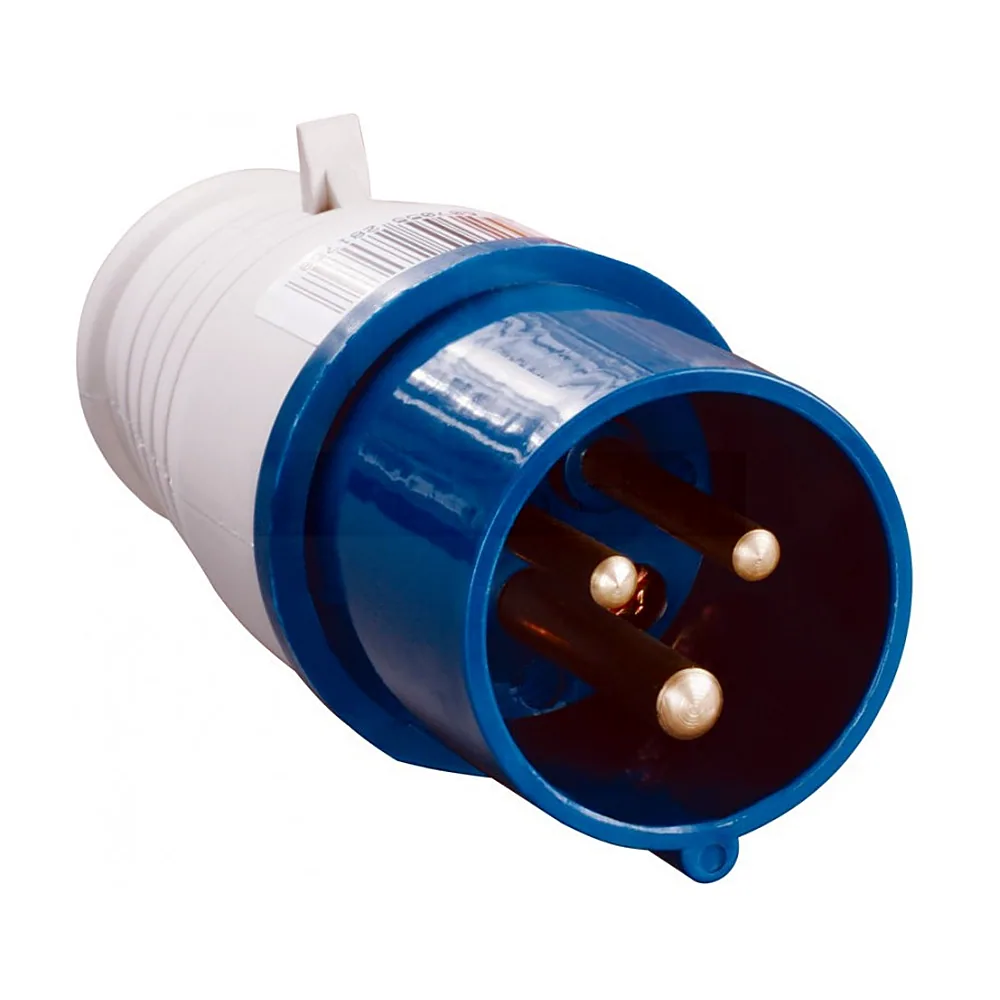 Вилка UEC 013 переносна 2Р+РЕ 16А 220В IP44 PSR01-016-3