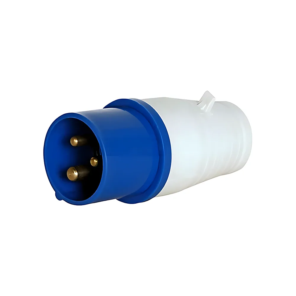 Вилка переносна 013 2P+PE 16 А 220 В IP44 UEC PSR01-016-3