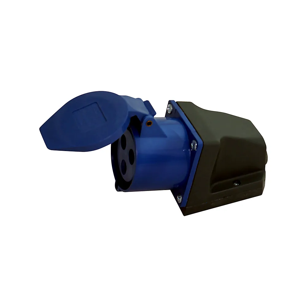 Розетка стаціонарна UEC 123 2Р+РЕ 32A 220V IP44 HPC-S123-032-3-IP44-U