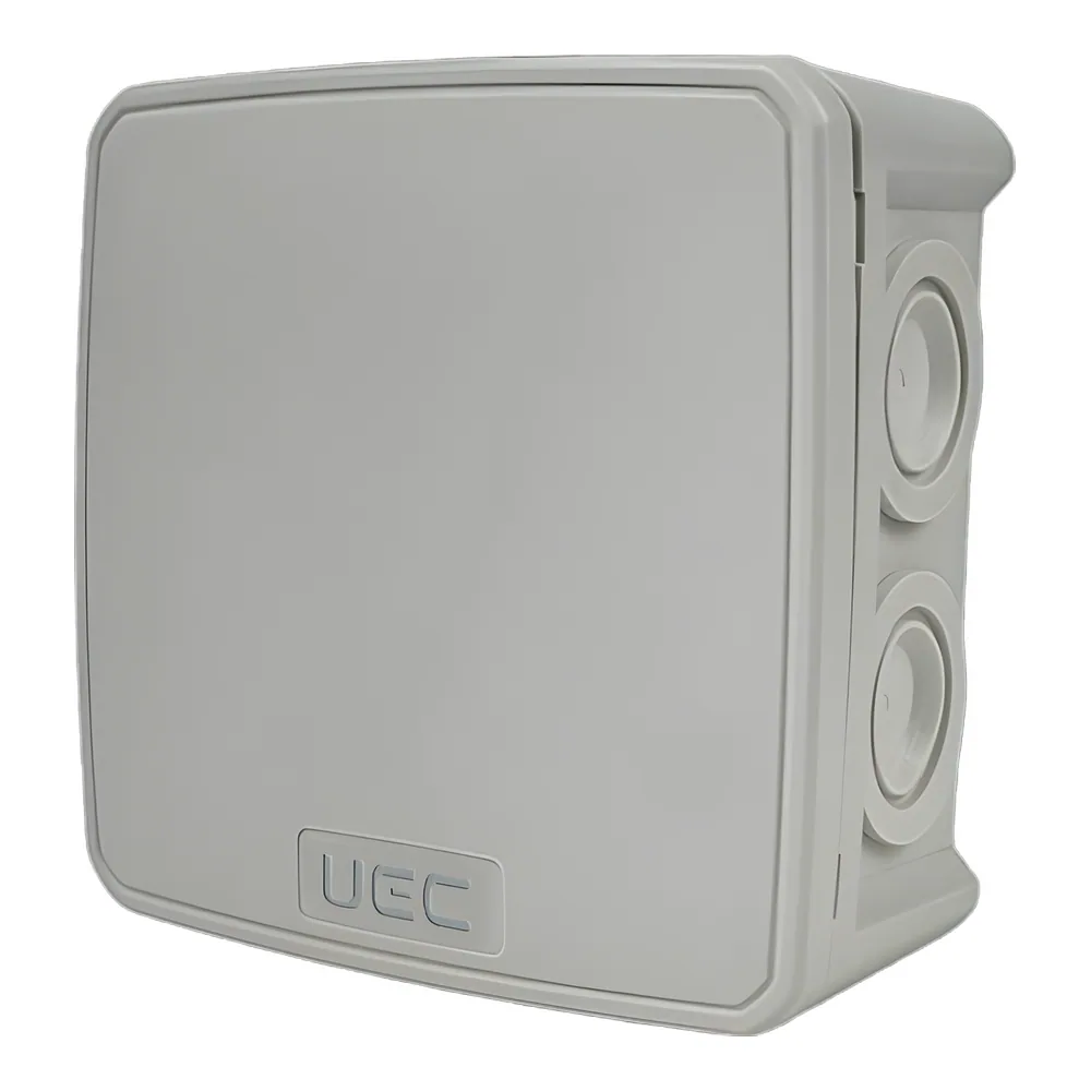 Розподільча коробка монтажна 75х75х48 мм IP54 сіра UEC JB-075-075-048-G-IP54-GR