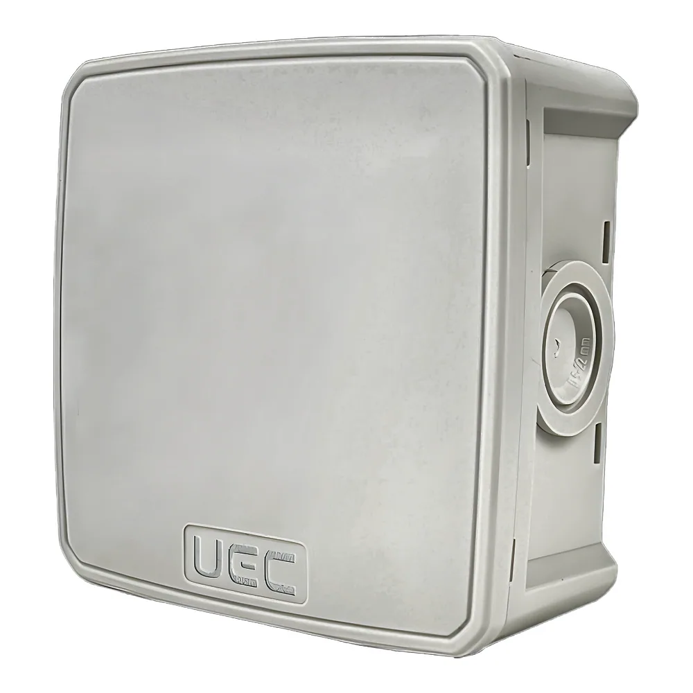 Розподільча коробка монтажна 75х75х48 мм IP65 сіра UEC JB-075-075-048-G-IP65-GR