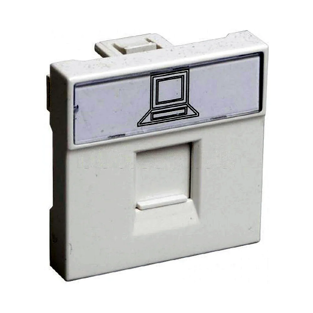 Розетка інформаційна IEK RJ-45 UTP кат.5e 2 модуля CKK-40D-RI2-K01