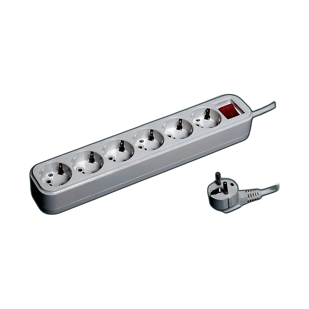 Подовжувач У06 В 6 місць 2P+PE 1,5 м 3х1 мм² 16 А 250 В CLASSIC UEC WYP11-16-06-02-ZK
