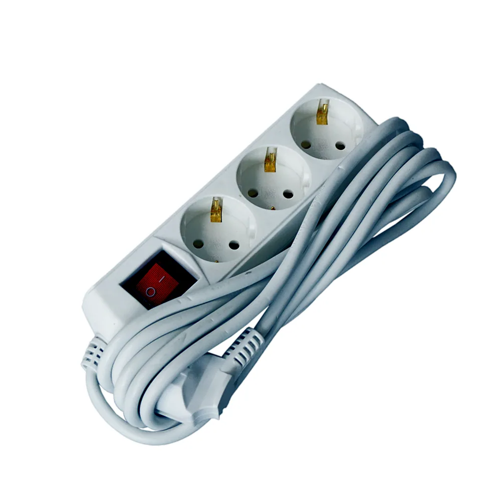 Подовжувач IEK ECO П03В 3P 2P+PE 10 А 250 В 3 м WYP10-10-03-03-GS-G-U
