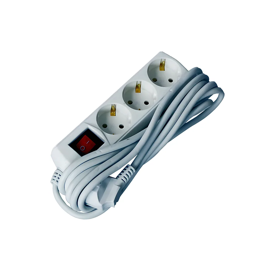 Подовжувач ECO П03 В 3P 2P+PE 10 А 250 В 3 м UEC WYP10-10-03-03-GS-G-U