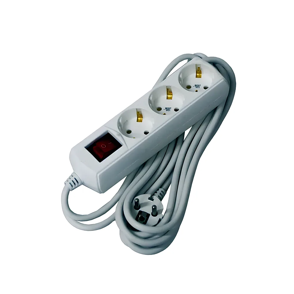 Подовжувач ECO П03 В 3P 2P+PE 10 А 250 В 5 м UEC WYP10-10-03-05-GS-G-U