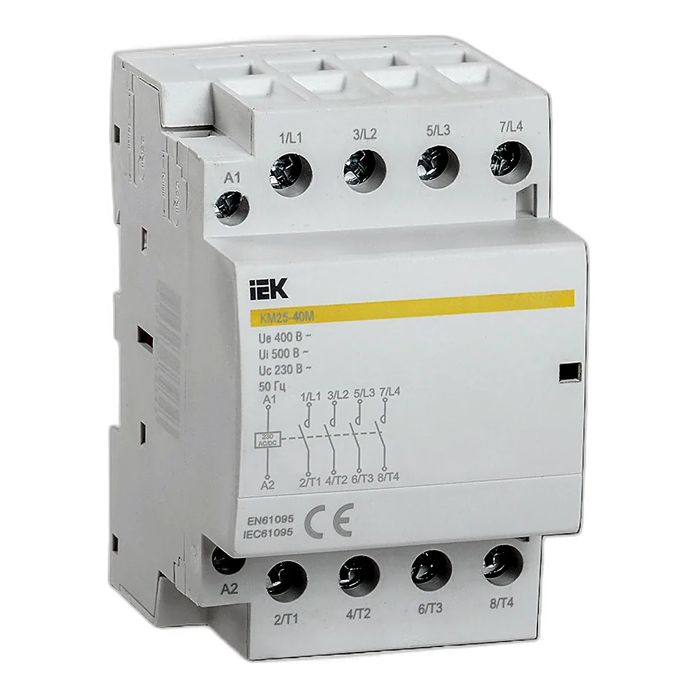 Контактор модульний IEK КМ25-40М AC/DC MKK21-25-40
