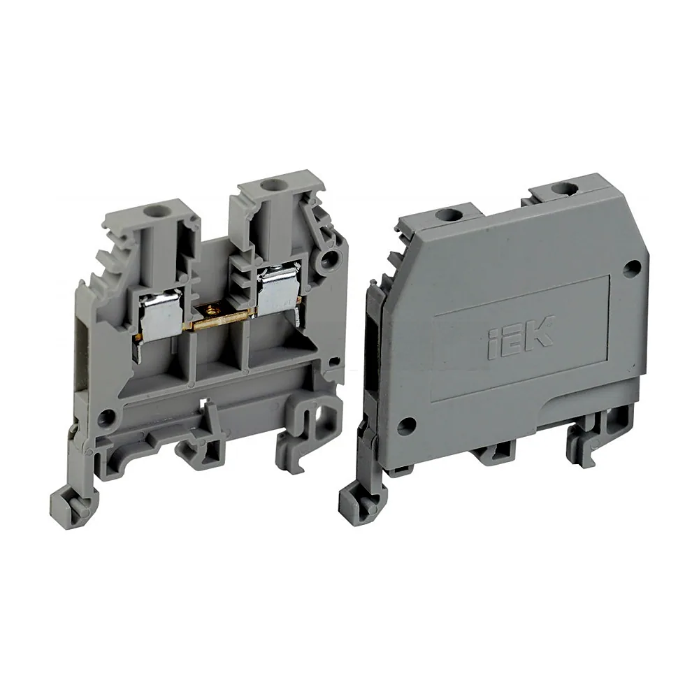 Клемник набірний IEK ЗНИ-2.5 мм² JXB24A сірий YZN10-002-K03