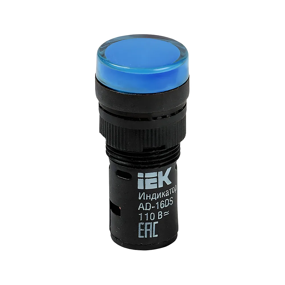 Сигнальна лампа AD16DS LED-матриця D16 мм синя 36 В AC/DC UEC BLS10-ADDS-036-K07-16