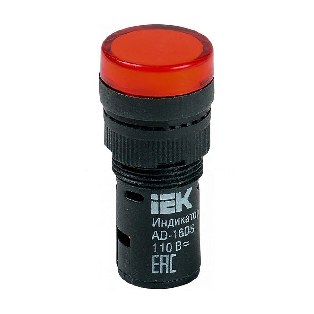 Світлодіодний елемент IEK AD-16DS d16мм червоний 24В AC/DC BLS10-ADDS-024-K04-16