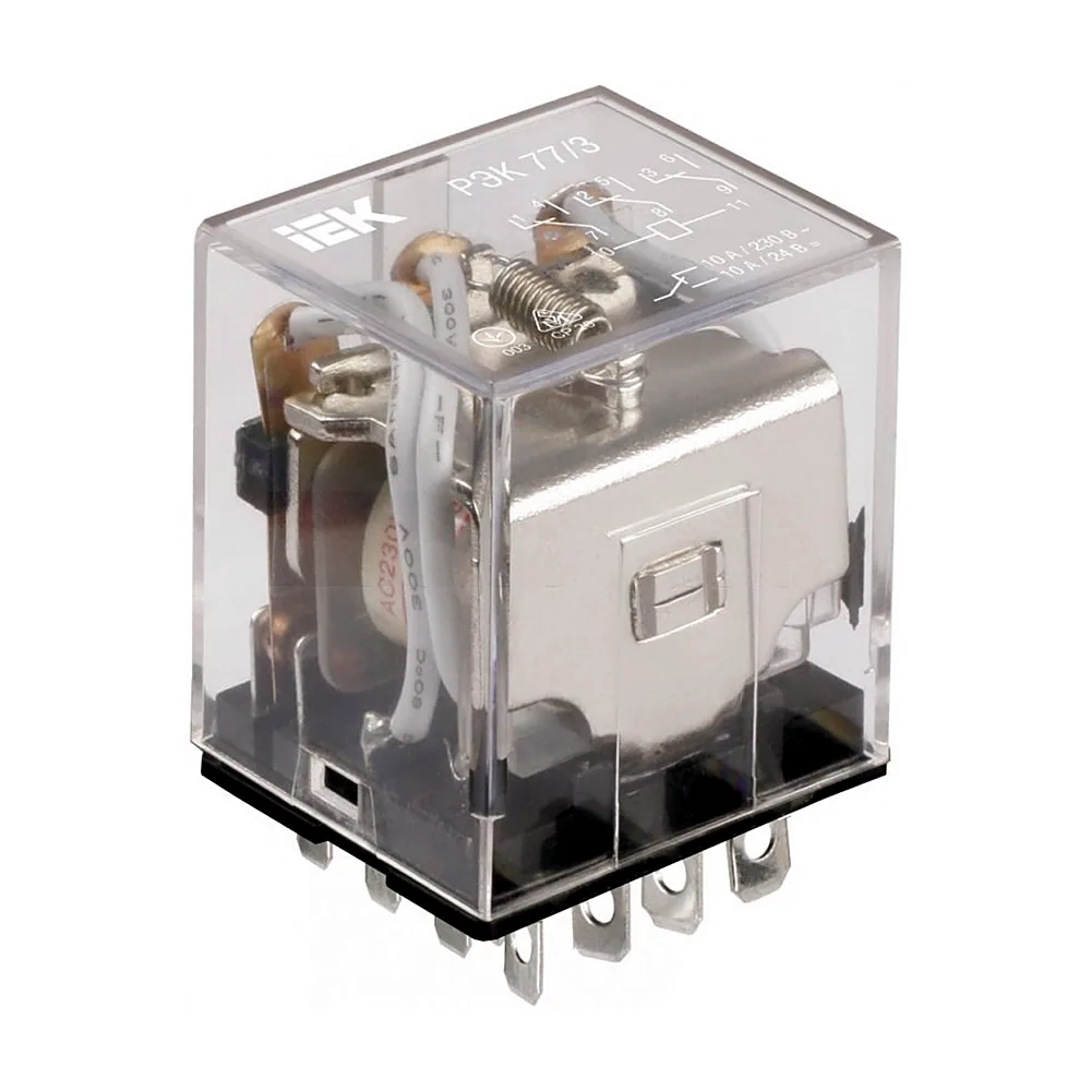 Проміжне реле IEK РЭК77/3 LY3 10A 24В DC RRP10-3-10-024D