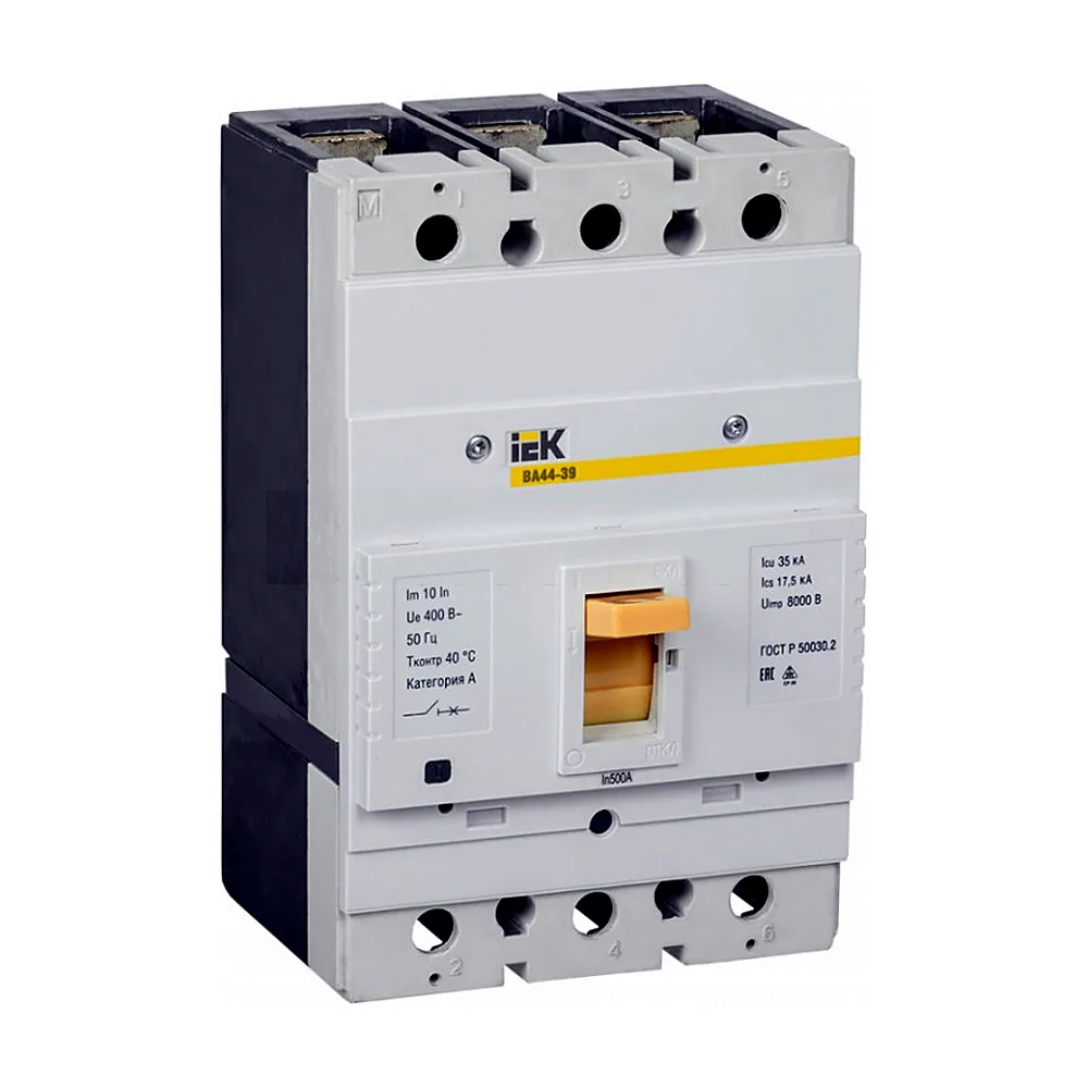 Автоматичний вимикач IEK ВА44-39 3P 500A 35kA SVT50-3-0500-35