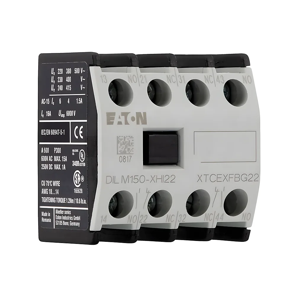 Модуль допоміжних контактів DILM150-XHI22 2NO+2NC 16 А Eaton 277950
