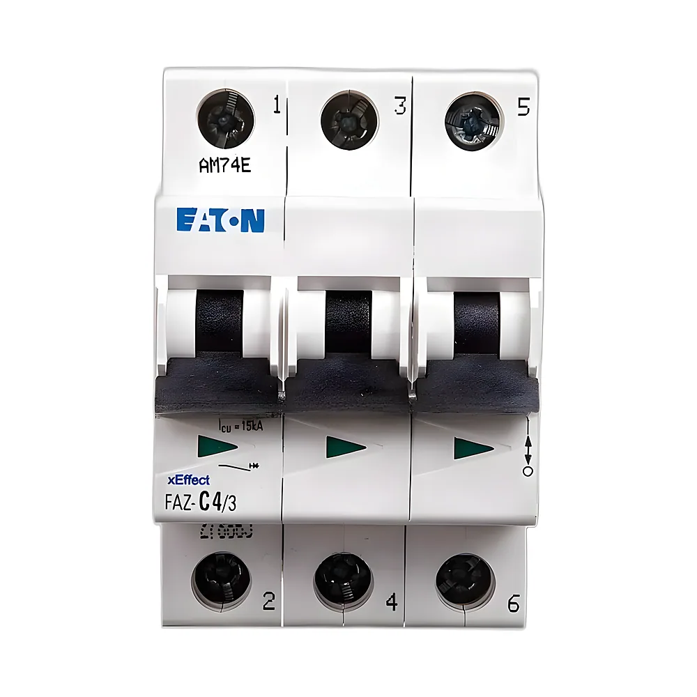 Автоматичний вимикач FAZ C4/3 3P 4 А 15 кА Eaton 278865