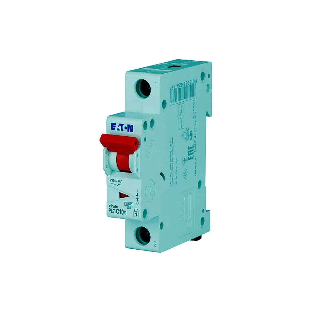 Автоматичний вимикач Eaton PL7 C10/1 1Р 10A 10kA C 262702