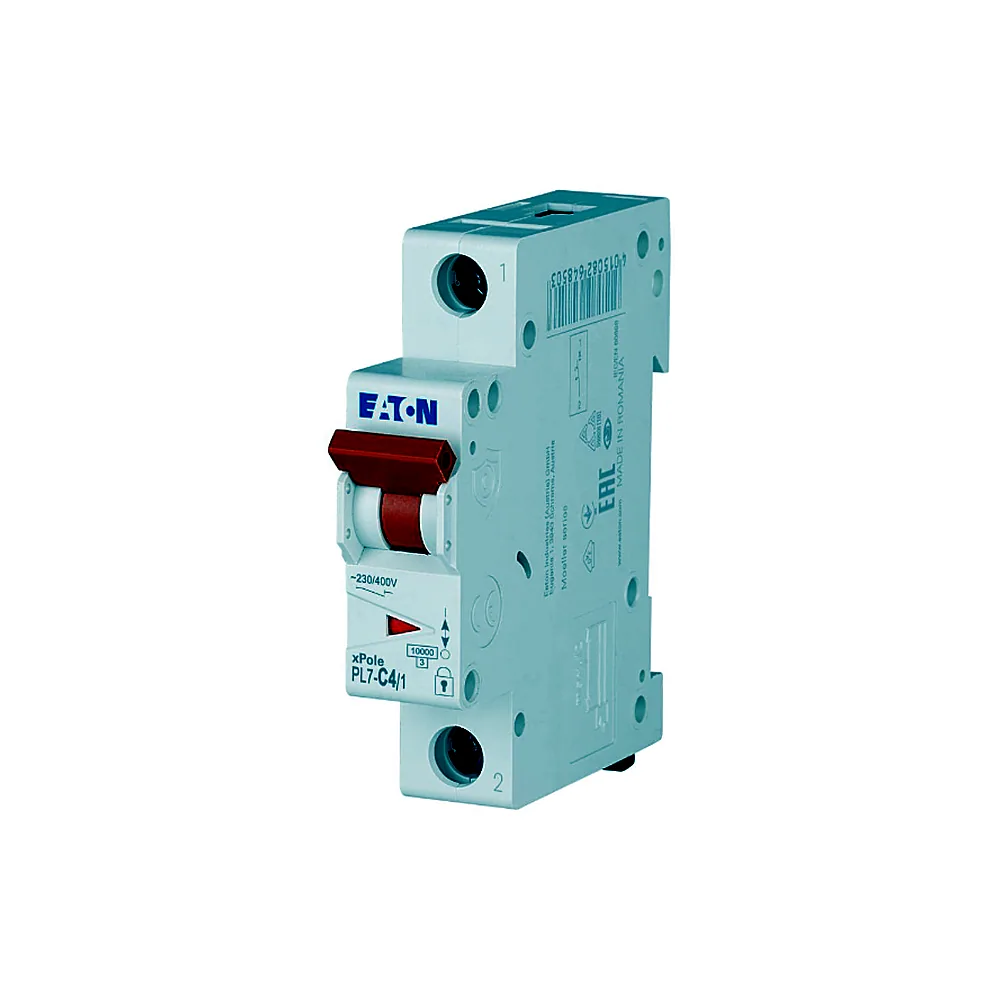 Автоматичний вимикач Eaton PL7 C4/1 1Р 4A 10kA C 262700