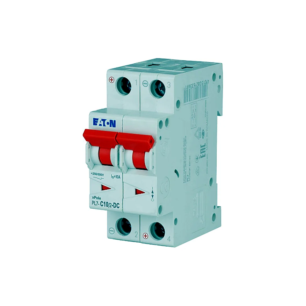 Автоматичний вимикач Eaton PL7 C 10A 2P 6kA 264900